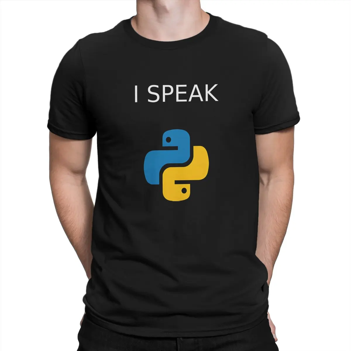 UTER Programmer Code Linux I Speak Python Language T Shirt Harajuku Homme Men's Tshirt Polyester Streetwear