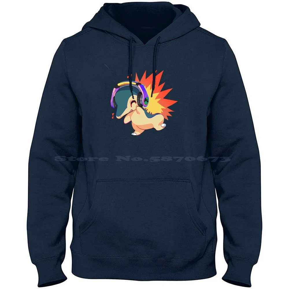 Cyndaquil 1 100% Cotton Hoodie T Shirt Cyndaquil 1