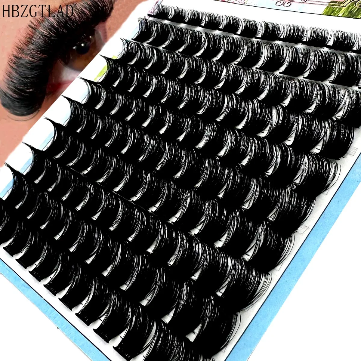 NEW 150D fluffy Mink Eyelashes 10 Rows Natural Eyelash extension 3D Russia Individual Eyelash Cluster Makeup Tools Lashes Cilia