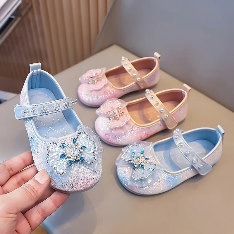 Mädchen Mary Jane Ballerinas, Prinzessinnenkleid mit einzigartiger drehbarer Windmühlen-Dekoration aus Strass, für Kleinkinder, Mädchen, Party, Hochzeit – Detail 3