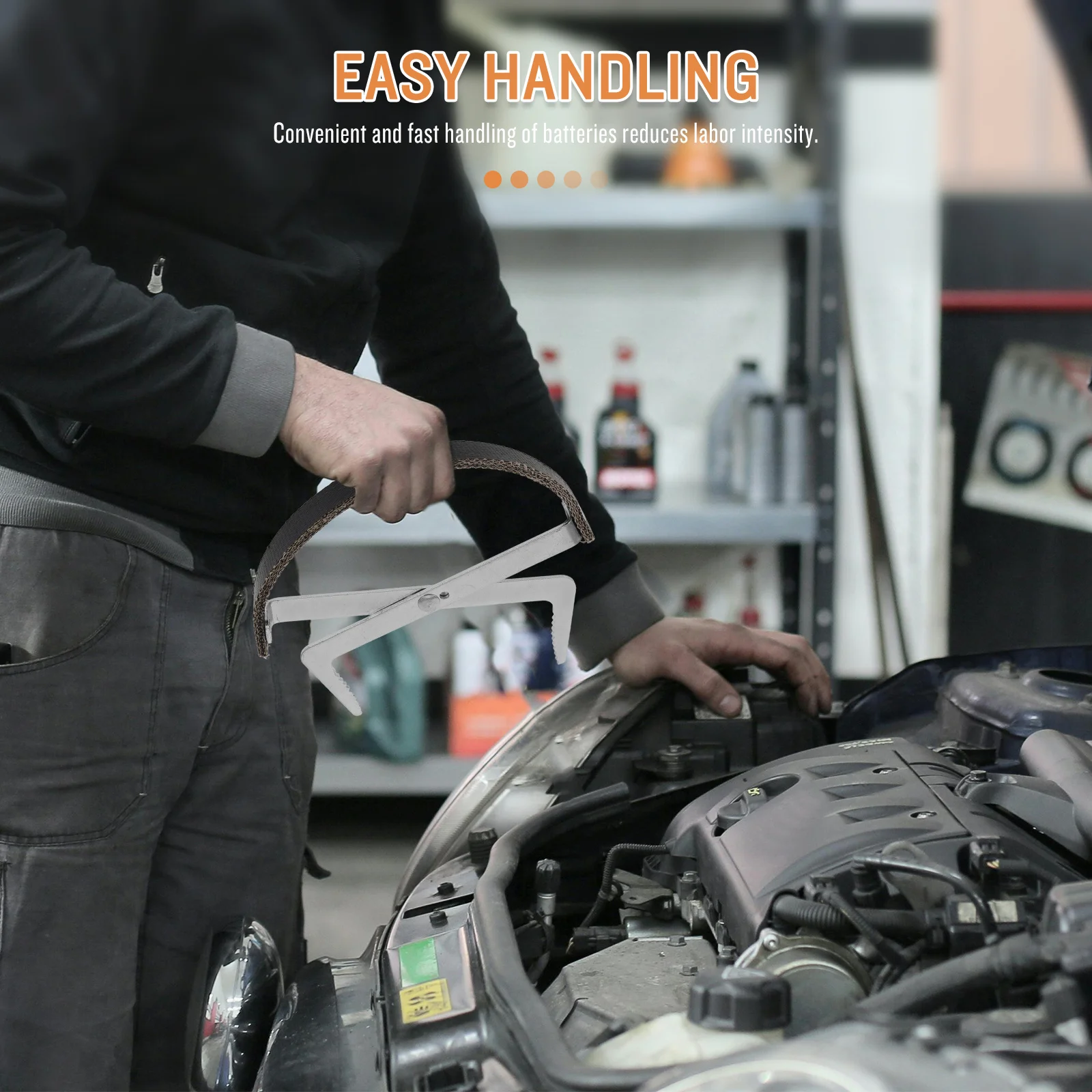 Carrier Heavy Duty Iron Rubber Build Adaptable Toothed Grip For Car Truck Lifting Transport Tool