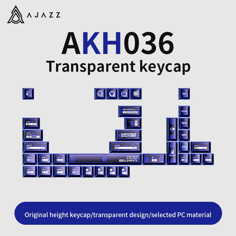 AKH036 transparent switch keycaps supplement PC matte TTC with customized mechanical keyboard made68pro