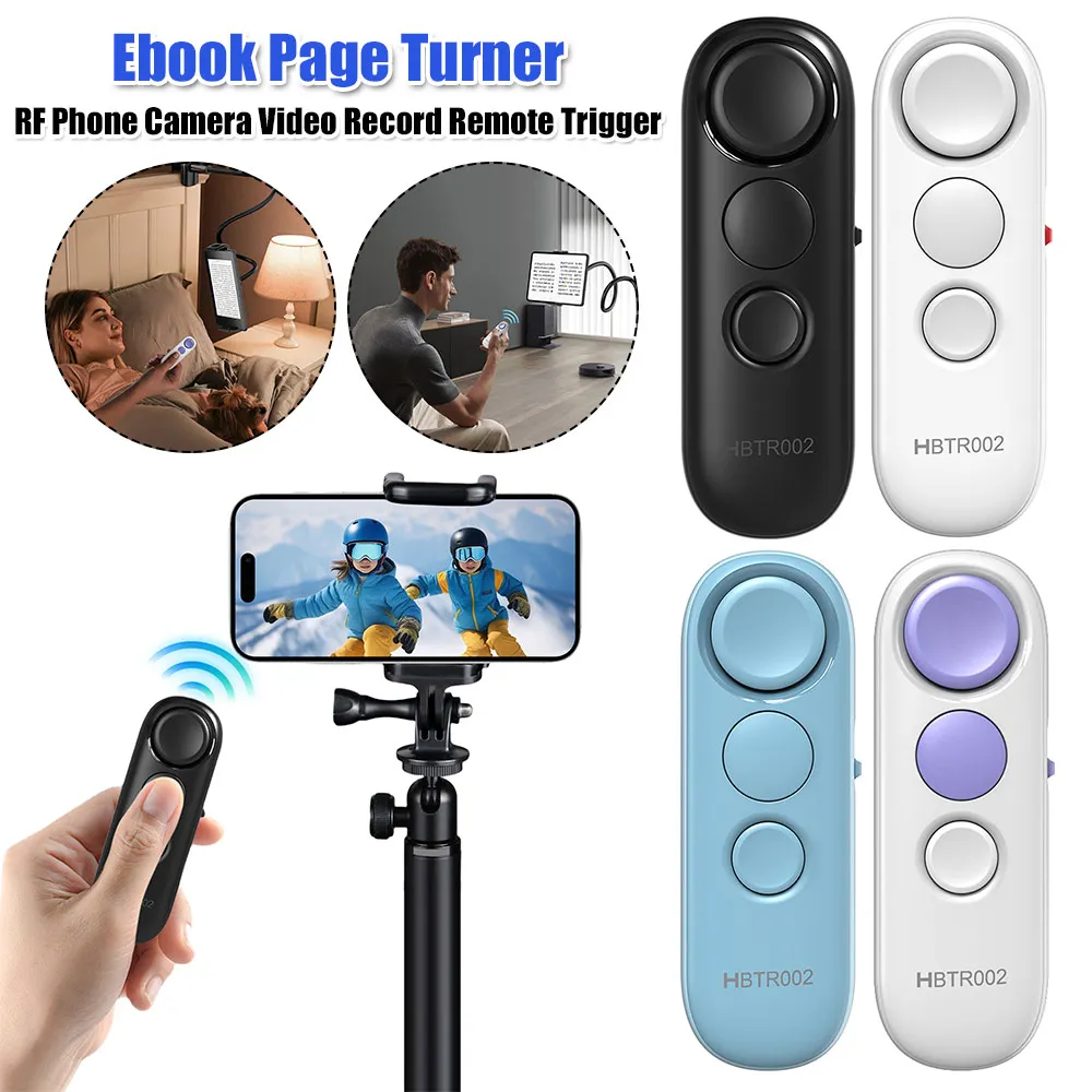 Ebook Page Turner Multifunctional Flips Pages Before After Fingertip Selfie Video Page Turner for iPhone Android Tablet