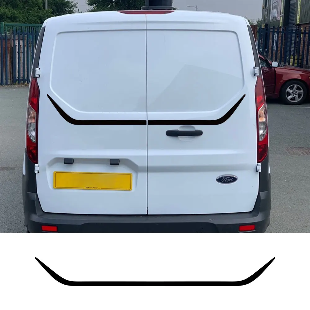 Car Rear Door Stickers Vinyl Film Decals for Ford Transit Connect Auto Accessories Tuning Camper Van Line Graphics Decoration