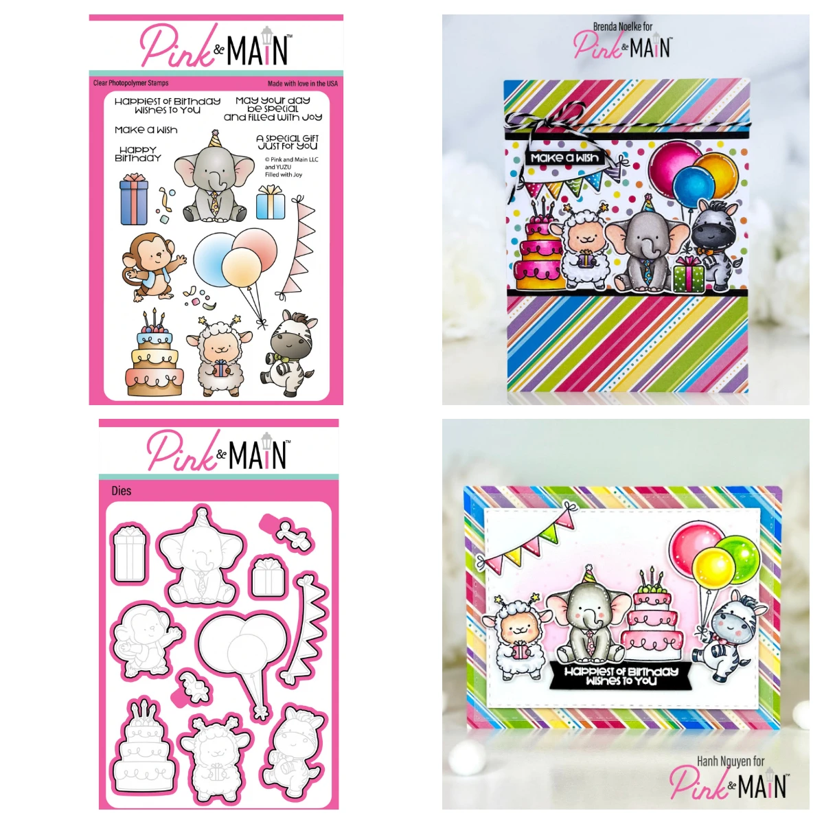 

Pink Main with Joy Cat Gummy Bear Stencils Metal Cutting Dies stamps for DIY Handmade Scrapbook Photo Album Diary April 2026 New