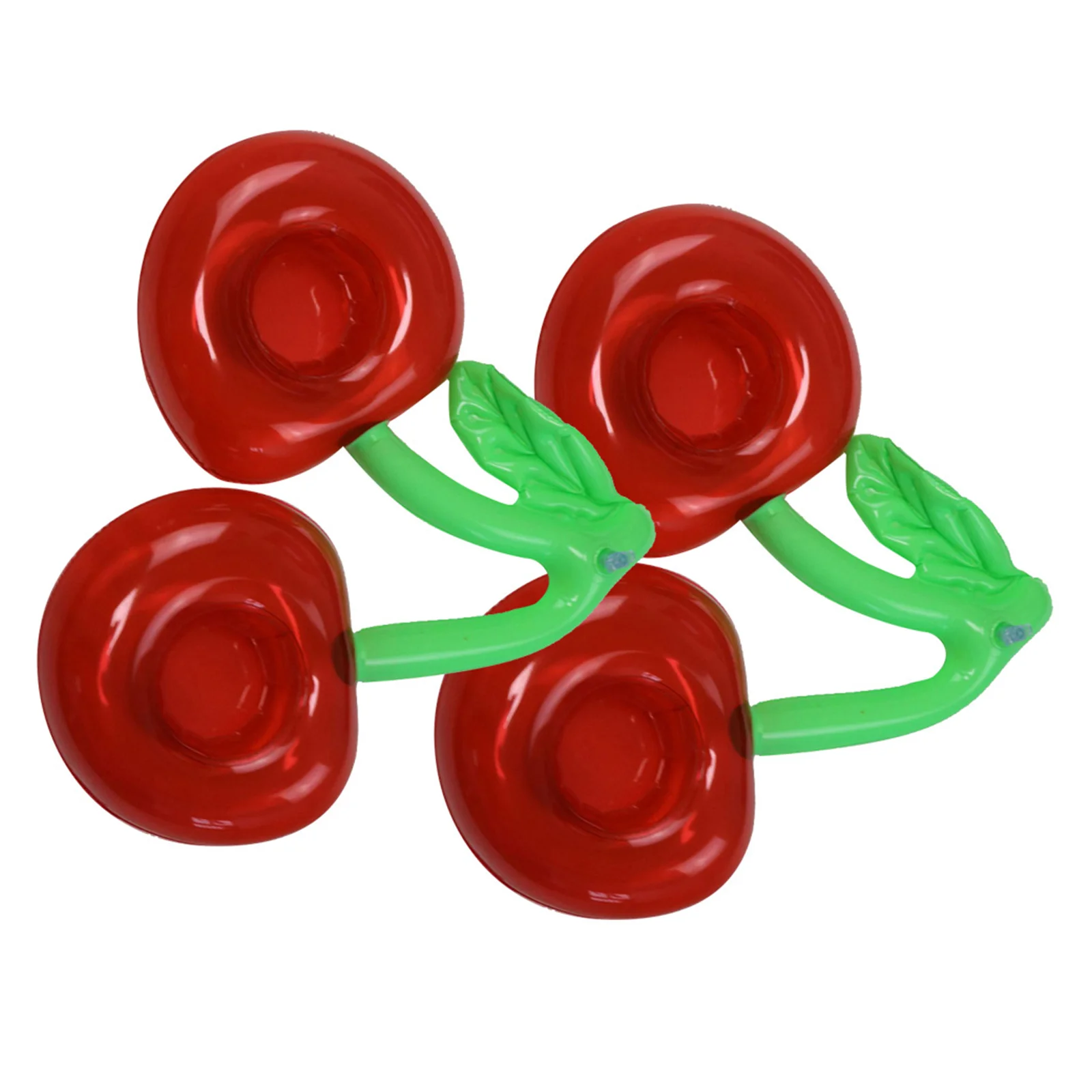 

2Pcs Double Opening Cherry Shape Inflatable Drink Holder Floating Pool Party Favors Summer Beach Swimming Pool