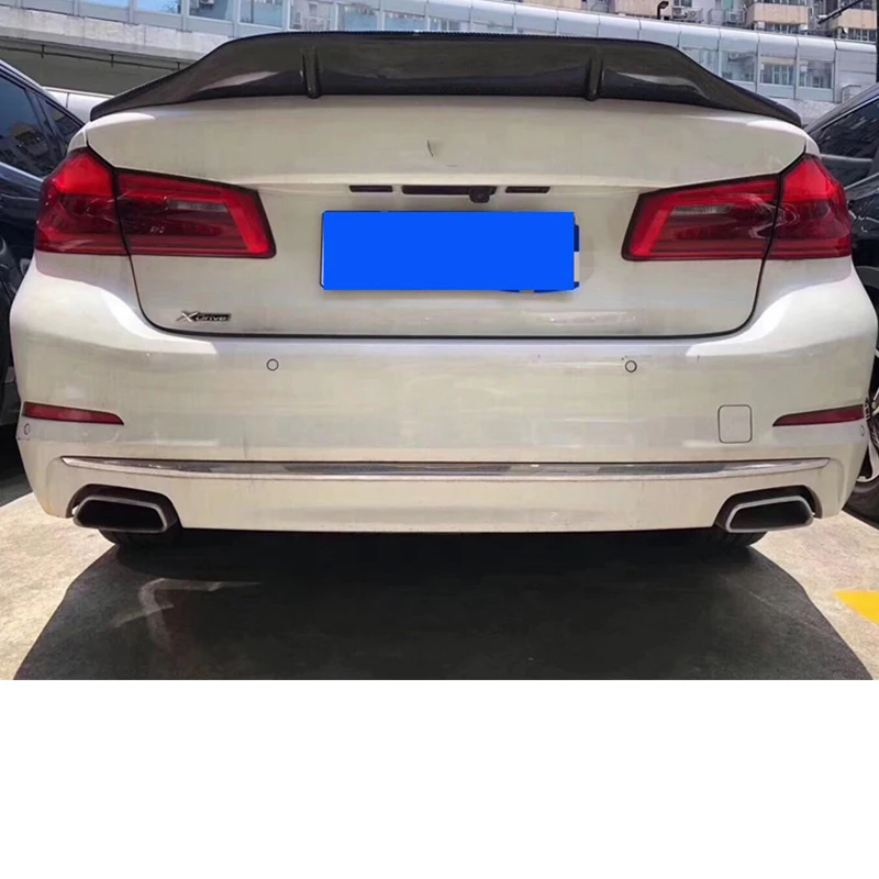 FOR BMW 5 G30 G38 Real Carbon Fiber Spoiler Accessories CAR Trunk Rear Lip Tail WING R Style 2018-2023 Year