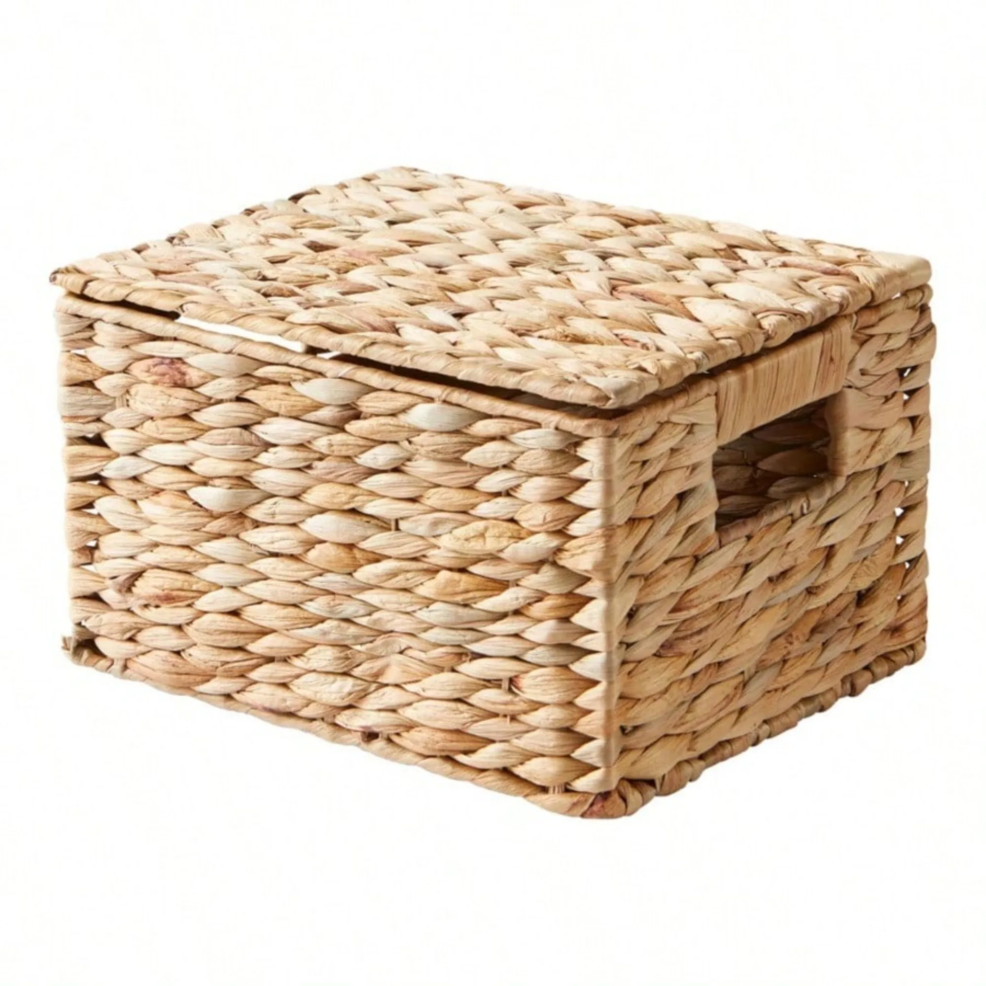 

Hyacinth basket with Lid Natural Hyacinth Perfect for bathrooms