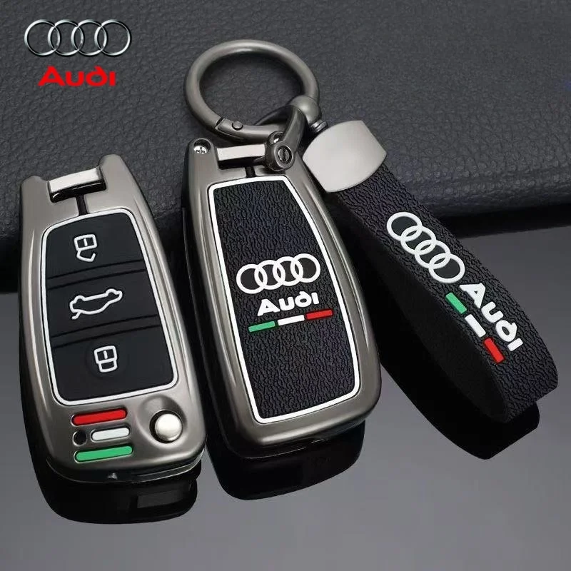 

Zinc Alloy Car Remote Key Case Cover Shell Protection For Audi A1 A3 8P A4 A5 A6 C7 A7 S3 S7 S8 R8 Q2 Q3 Q5 Q7 Q8 SQ5 TT RS3 RS6
