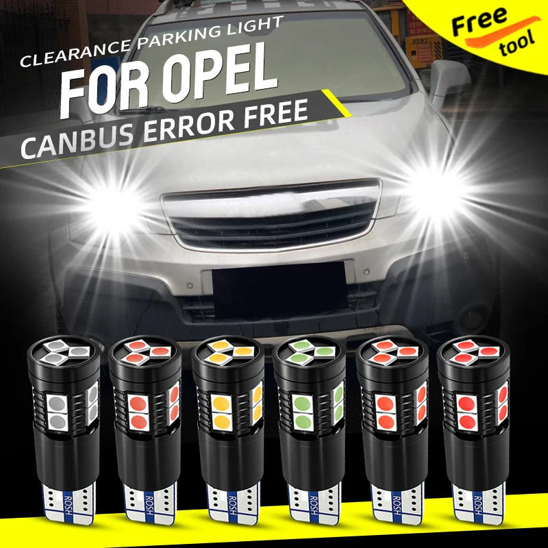 

T10 W5W LED Clearance Parking Lights Bulbs Canbus Error Free For Opel Agila Antara Astra F G H Campo Corsa B C D Frontera Meriva