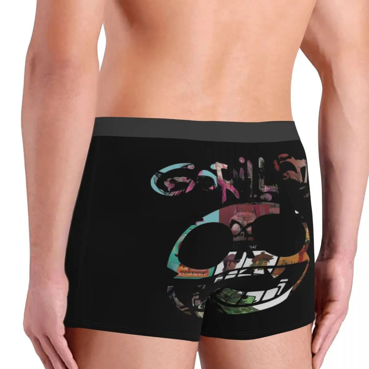 Men's Cool Music Band Boxer Briefs, Roupa Interior Altamente Respirável, Shorts Estampados em 3D, Skate Gift Idea, Qualidade Superior