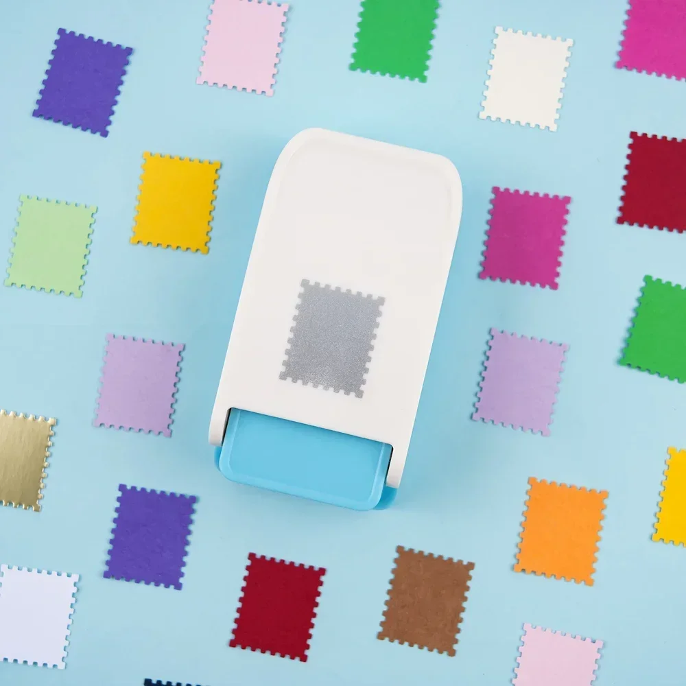 Protable Stamp Border DIY Punch Stamp Shape Craft Punch Embossing Machine Round Hole Punch Toothed Puncher Embosser