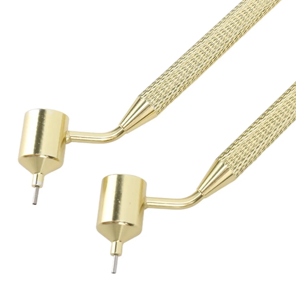 2PCS 0.5mm+0.7mm Fluid Writer Paint Applicator Pen Gold Anti-Skid Fluid Writer Touch Up Paint Applicator Pen Slanting Tip