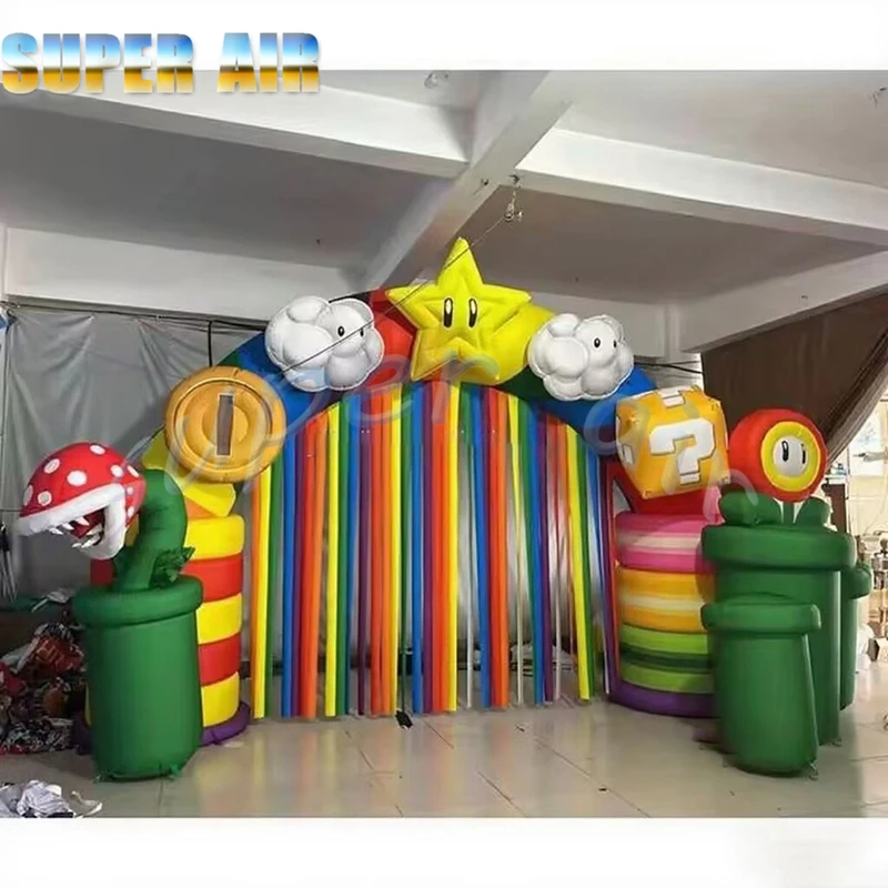 Erstaunlicher aufblasbarer Cartoon-Bogenballon für den Außenbereich für Kinder