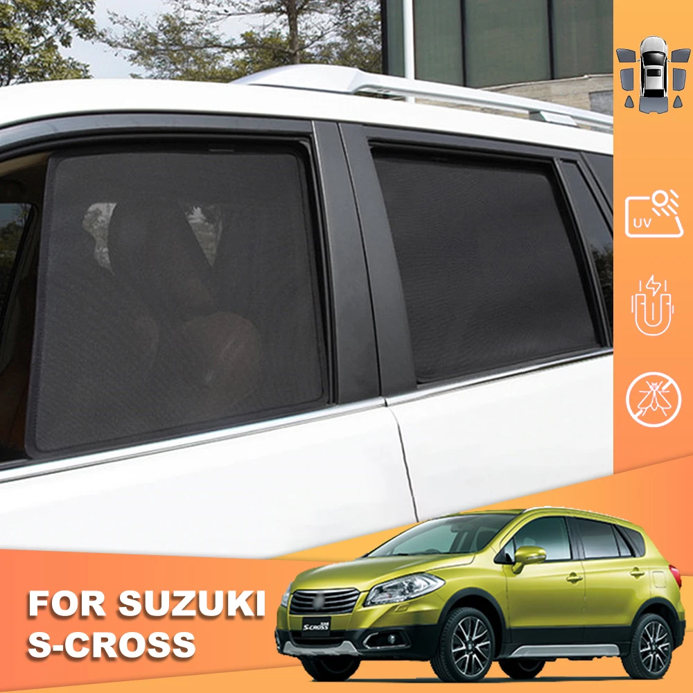 

For Suzuki SX4 S-Cross JY 2013-2020 Magnetic Car SunShade Shield Front Windshield Curtain Rear Side Baby Window Sun shade Visor