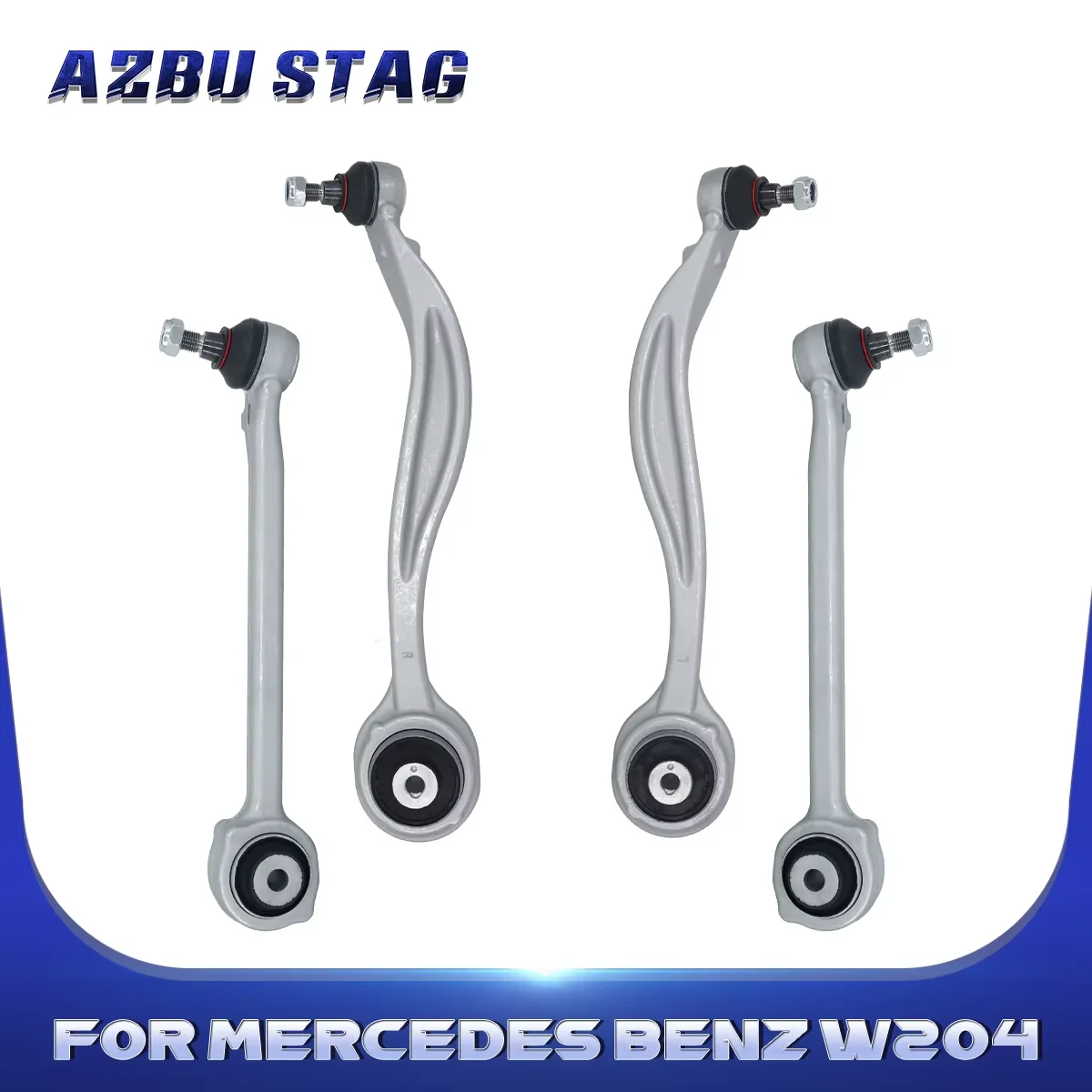 

AzbuStag Front Lower Forward Rearward Control Arm 4Pcs Kits for Mercedes Benz W204 GLK250 GLK350 2010 2011 2012 2013 2014 2015