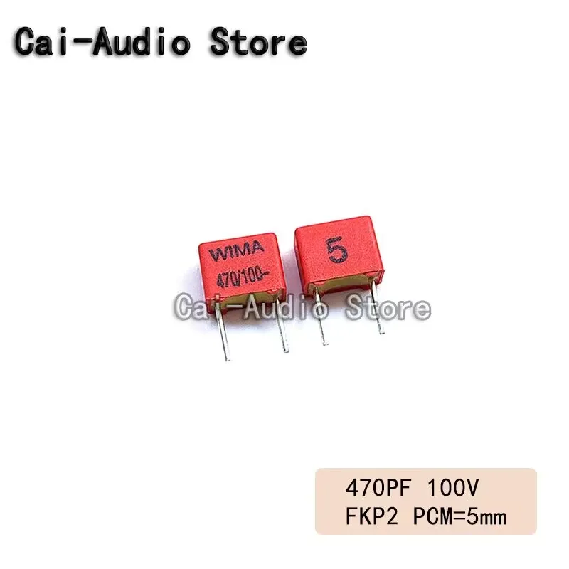 5PCS/10PCS/20PCS/Lot Brand NEW Germany WIMA FKP2 100V 470PF 471 Film Capacitor 100v470pf 100v471 Pitch 5mm FKP2D003301D00