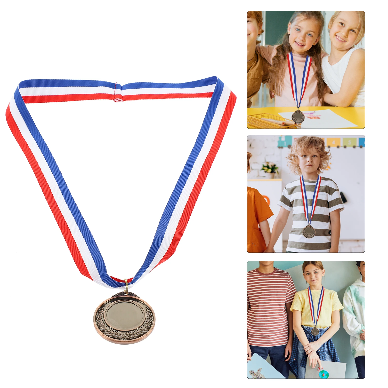 

24 Pcs Metal Medal Medals for Awards Basketball Competition Reward Memorial Gold Student