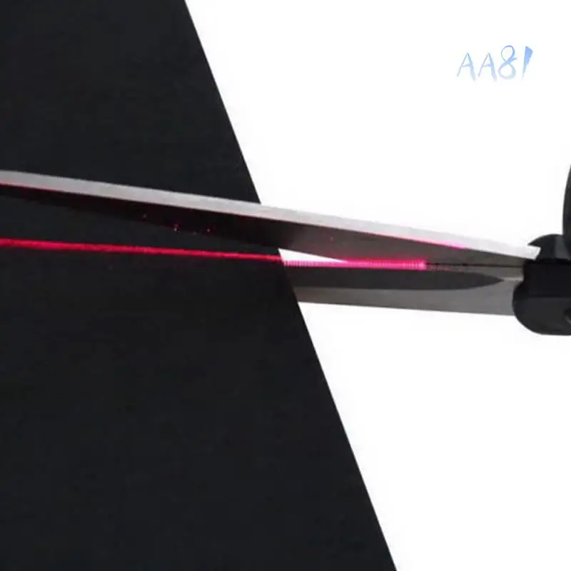 

AA81-Popular New Professional Laser Guided Scissors For Home Crafts Wrapping Gifts Fabric Sewing Cut Straight Fast Scissor