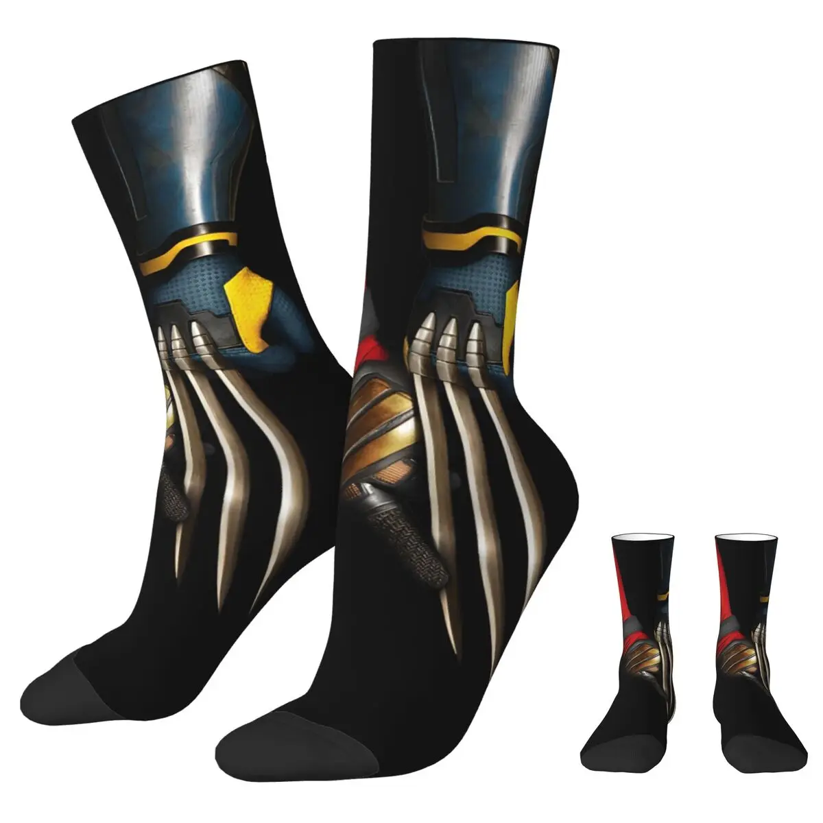 Deadpool & Wolverine Claw Touch Sock Fashion Male Men Socks Casual High Quality Women Socks Spring Summer Autumn Winter