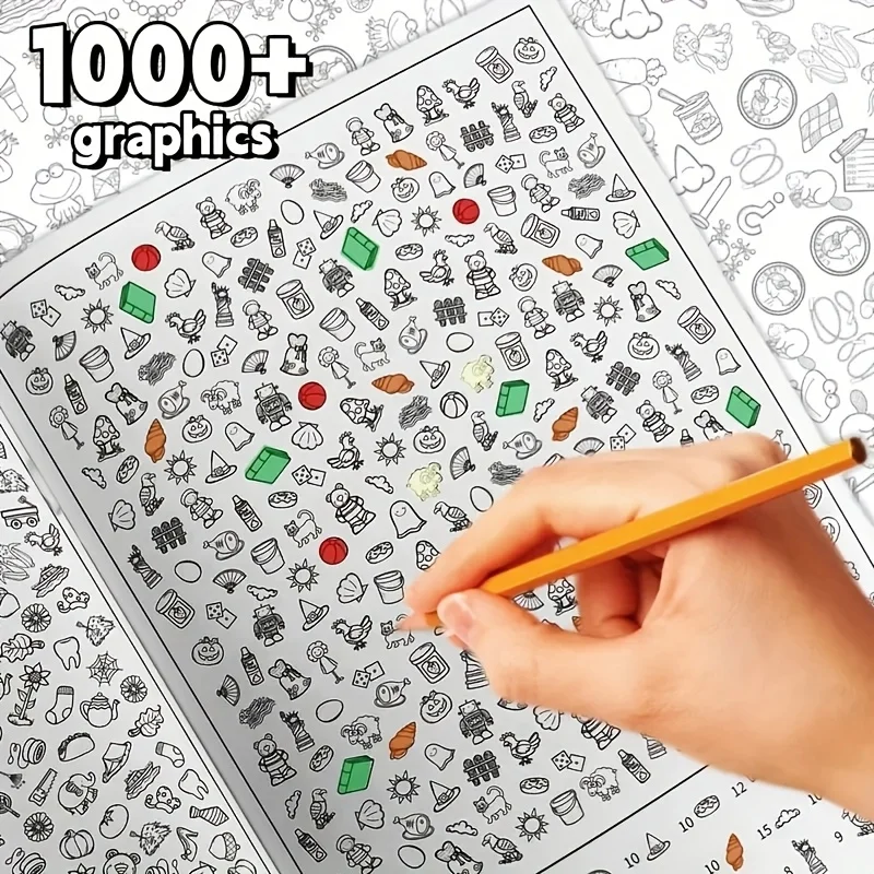 اكتشف كتاب الفرق والتلوين للأطفال، 800+ ألغاز مركبات المحيط الحيواني، نشاط التعلم لمرحلة ما قبل المدرسة للتركيز والذاكرة