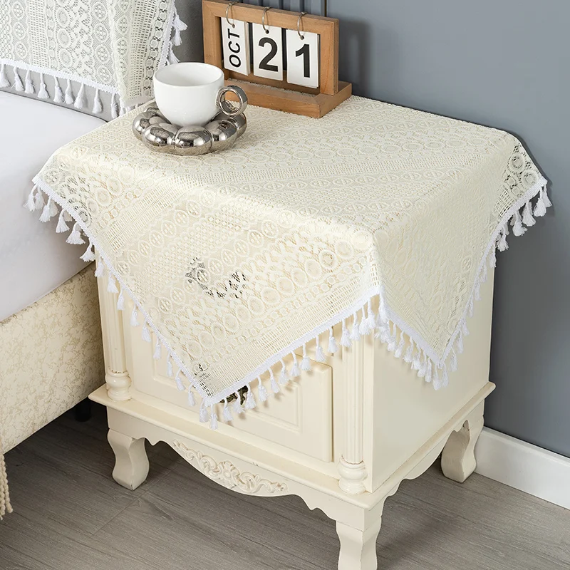 

Ретро-чехол для домашнего использования с кружевными вставками, защитный чехол от пыли для принтера, проектора, бытовой техники, пылезащитная ткань