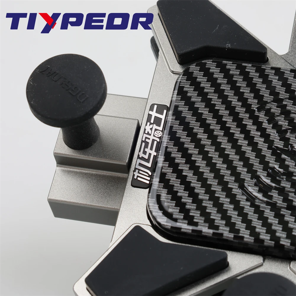 TIYPEOR CNC Aluminum Universal Motorcycle Phone Mount with Qi 15W Wireless Charger&Vibration Dampener Motorcycle CellPhone Holdr