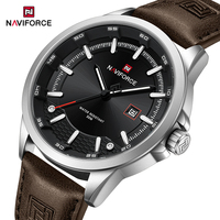 NAVIFORCE New Design Watches for Men Comfortable Genuine Leather Japanese Movement Date Waterproof Wristwatch Gifts for Man 2025