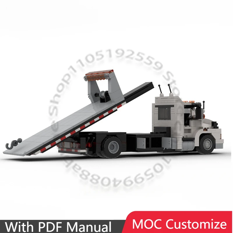 

Конструктор MOC: Эвакуатор L-серии (526 деталей), модульная сборка, креативный дизайн, DIY, игрушка-подарок