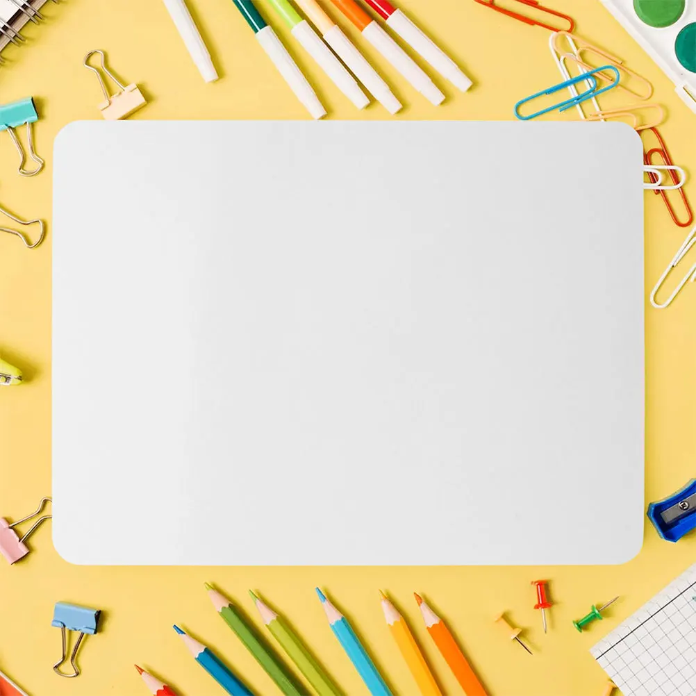

2Pcs Personal Whiteboard Double Sided Dry Erase Tablet Compact Lapboard for School Office Home Use Reusable Writing Surface
