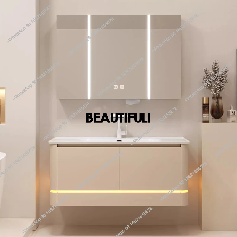 

Lazy Lighting Bathroom Cabinet Wall White Makeup Storage Bathroom Vanity Toilet Mirror Nordic Reception Schrank Trendy Furniture