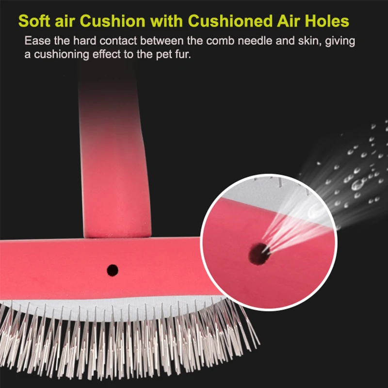 Winhyepet-Cat Brush, Puppy Grooming, Hair Removal, Bamboo Dog Comb, Widened Shedding Brush, Dematting, Deshedding Tool