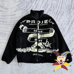 Lamb Velvet Zipper Coat Y/PROJECT Jacket Men Women Embroidered Coats