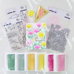 Floral Field Metal Cutting Dies Stencils for Decoration Layering Drawing Stencils for Scrapbooking Embossing Mold DIY Paper Card