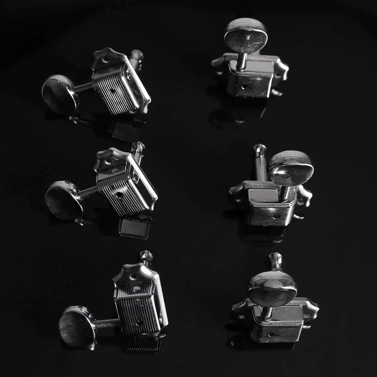 

Electric Guitar Tuning Pegs Silver 6 Inline Vintage Style For Machine Heads Replacement Parts Tuning