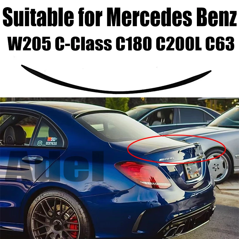 

Suitable for Mercedes Benz W205 Spoiler 2016-2018 C-Class C180 C200L C63 Spoiler High quality ABS rear spoiler decoration