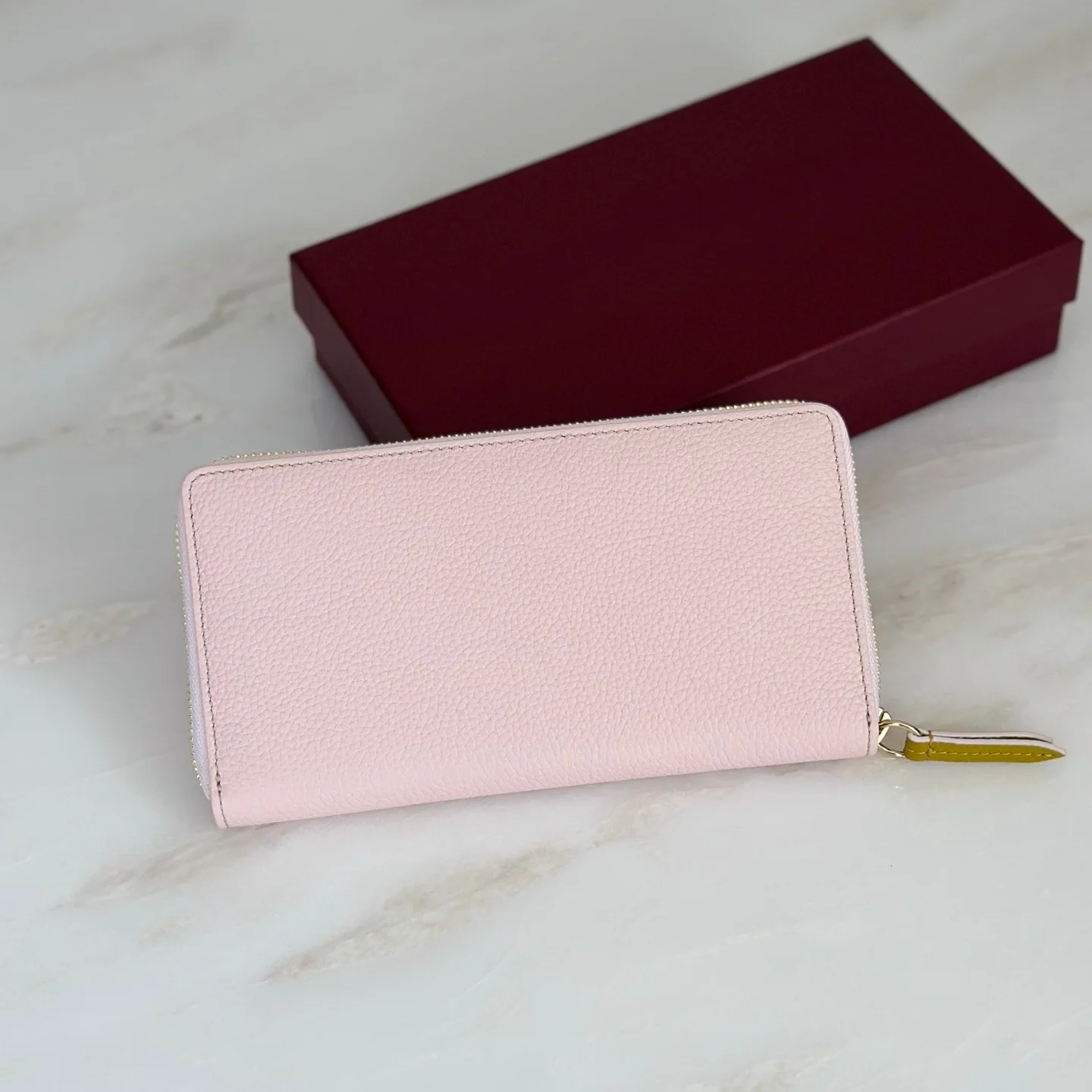

Luxury Brand Long Wallet Handmade Coin Purse Unisex Wallet 456117 Coin Pouch Card Holder Premium Gift Textured Cowhide Leather