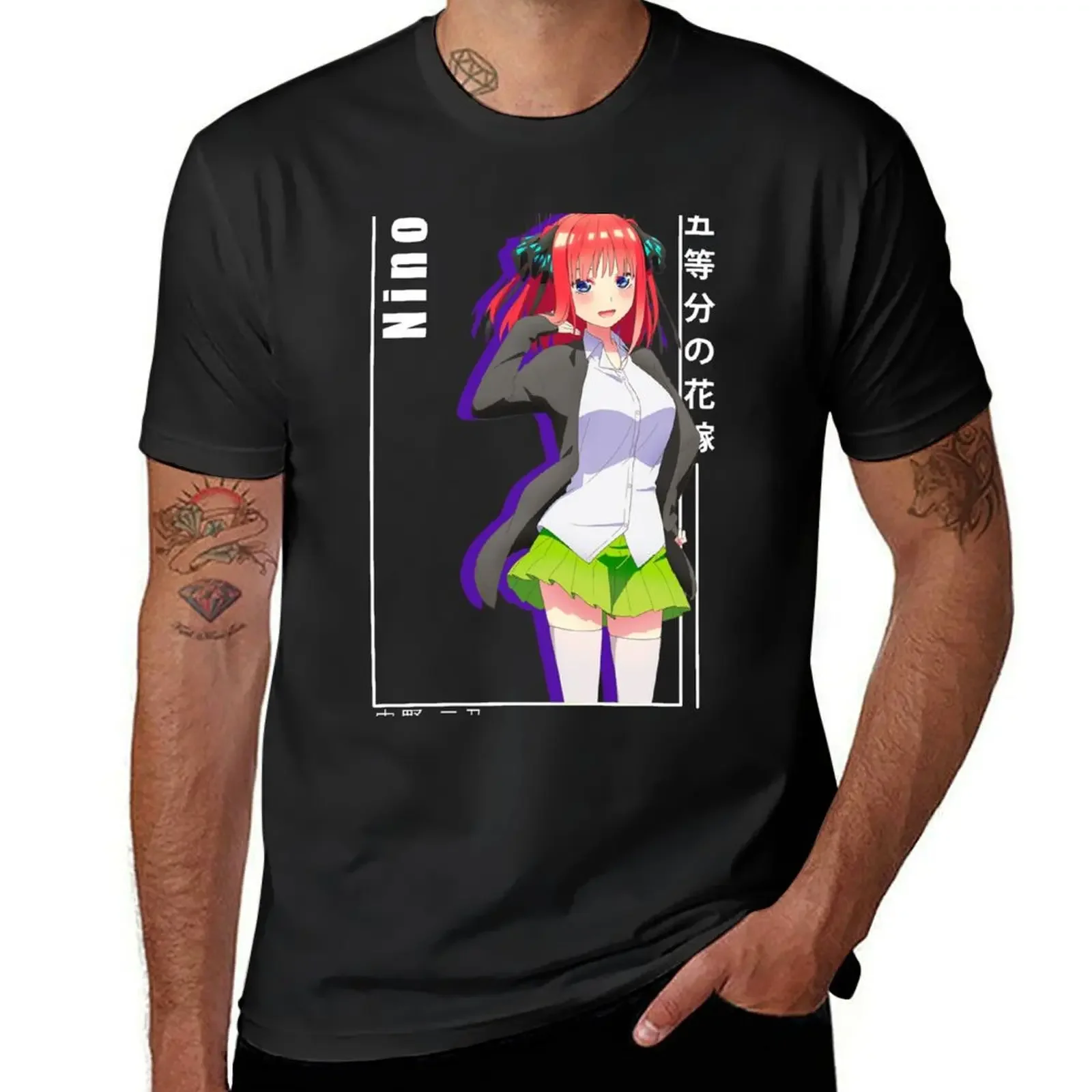 Nino Nakano - 5 toubun no Hanayome T-Shirt summer top street wear mens clothes