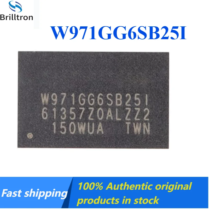 1-5PCS 100%Original W971GG6SB25I WBGA-84 1G-bits DDR2 Memory Chip  Brand New Original in Stock , Fast Shipping.