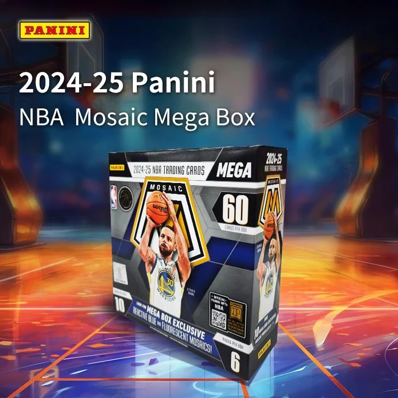 

2025 Panini Mosaic Basketball Mega Collector Box, Official NBA Colorful Mosaic Design Star Cards Configuration Collectible Gift