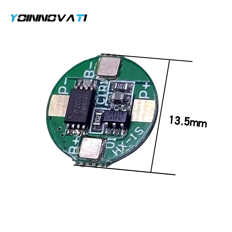 3.7V 14500 Lithium Battery Protection Board, 1S 2.5A BMS with Overcharge Overdischarge Protection for Li-ion Li-Polymer Battery