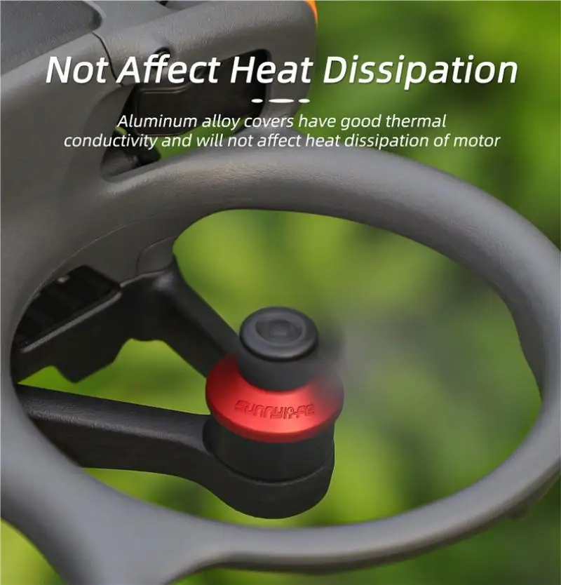 Motor Protective Cover Cap for DJI Avata 2 Aluminum Alloy Motor Protection Case Dust-Proof Waterproof Motor Protector