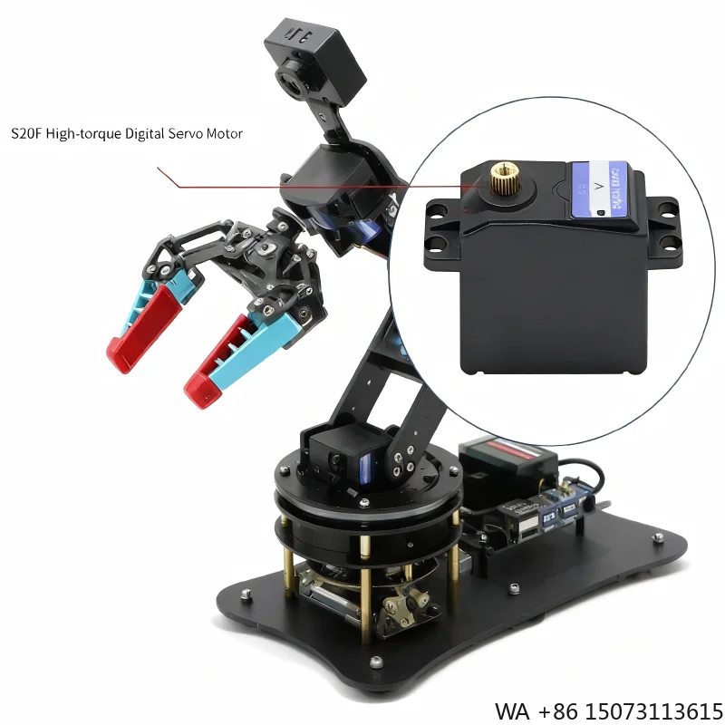 

4-осевой настольный коллаборативный робот-манипулятор с мотором, умный робот для рисования для детей