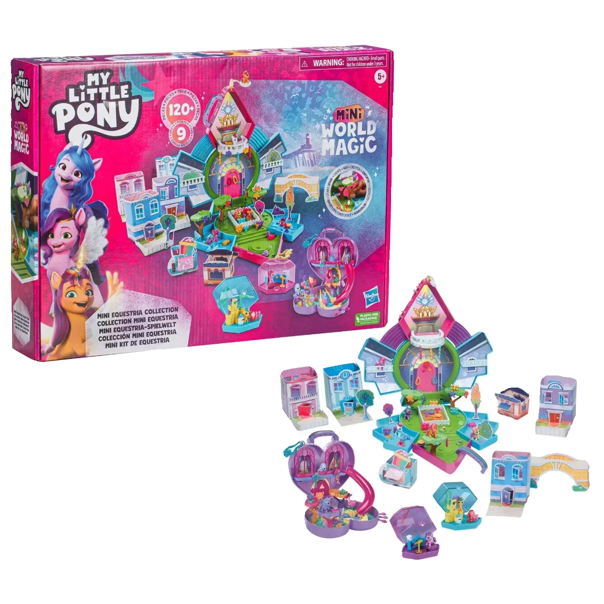 

Hasbro My Little Pony Mini Equestria Collection World Magic Play House Doll Gifts Toy Model Anime Figures Collect Ornaments