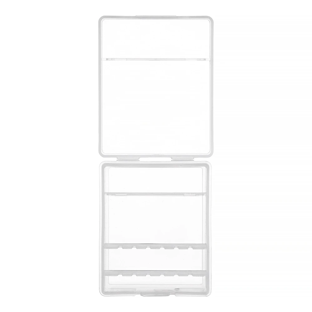 6 ثقوب شفافة مسمار لقمة ثقب صندوق تخزين مانيكير قاطعة المطحنة حامل مسمار الحفر عرض موقف عرض الرف أدوات الأظافر