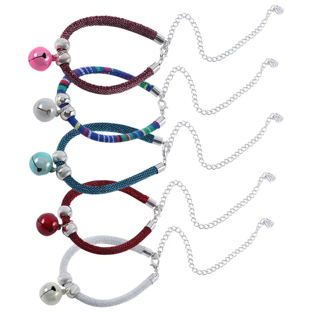 Small For Puppy Kitten Adjustable With Bell Extension Chain Pet Supplies Pet Collar Cat Necklace Grooming Accessories