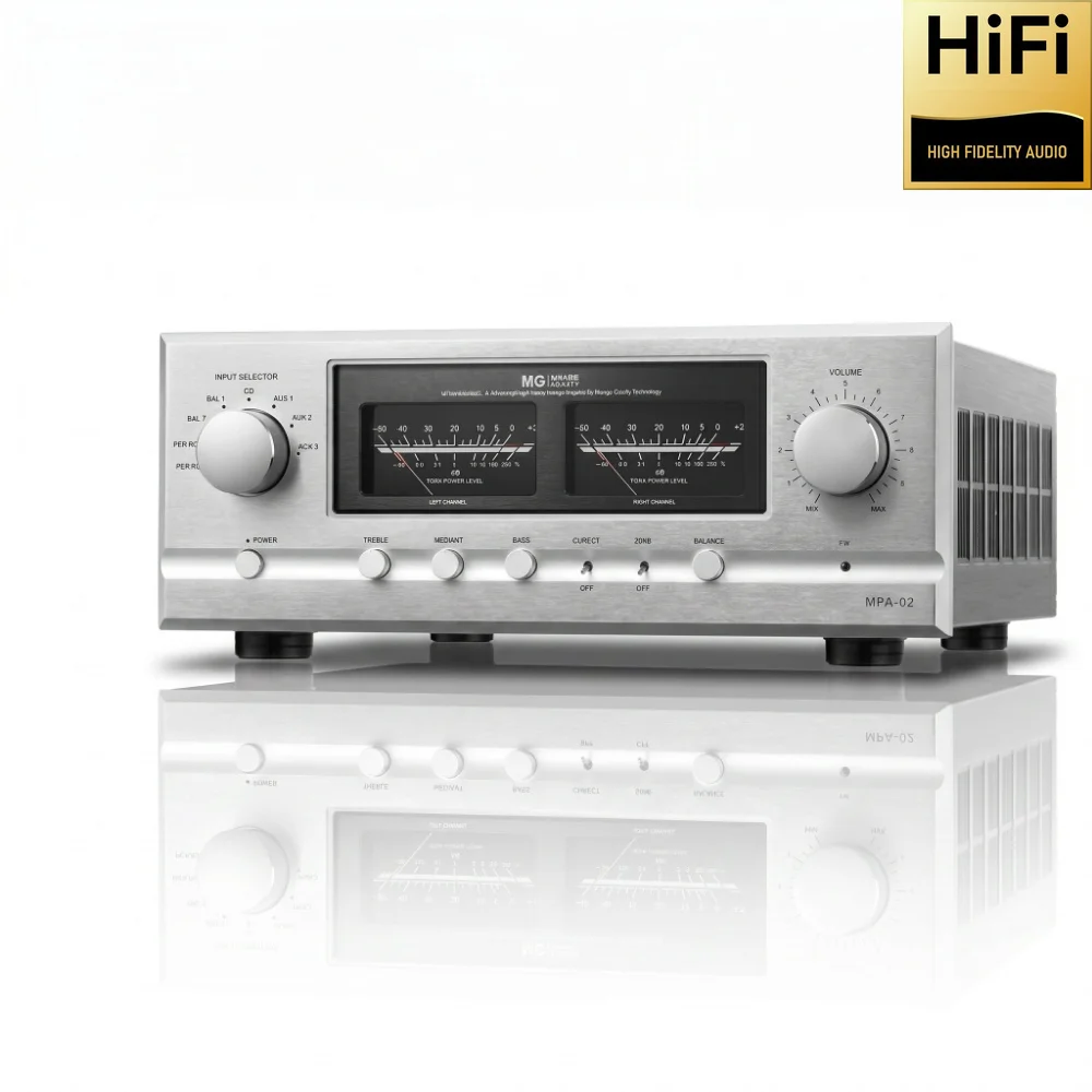 CHUBAN MPA-02 High-performance Class A and Class B Hi-Fi amplifier, fully balanced, with tone control and remote control.