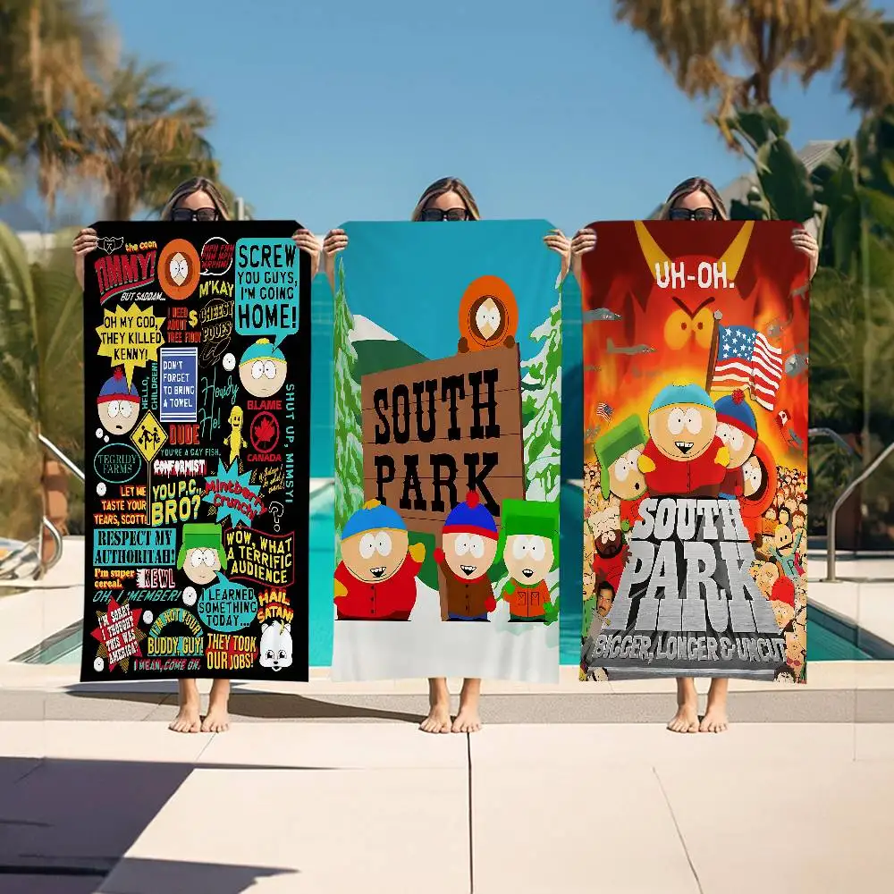 Cartoon-South-parkS Big Microfiber Beach Towels Quick Dry Towel Sand Beach Towels Pool Towel for Travel Swim Pool Yoga