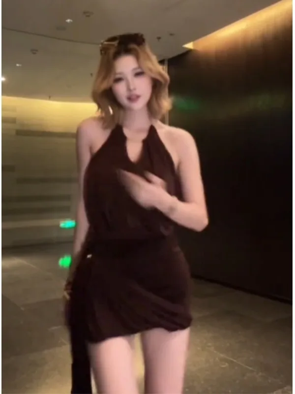 Sexy soeur Sle hors oulder sangle Dr rétro Faion taille cintrée moulante ort jupe saison d'été vêtements pour femmes