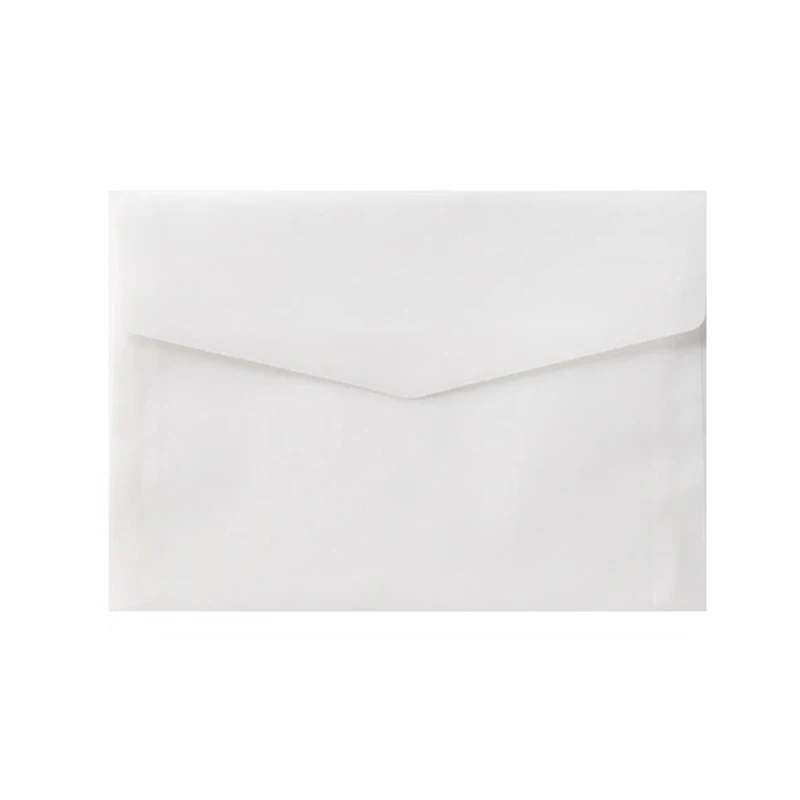 10pcs/lot Blank Translucent Envelope for Wedding Business Birthday European Sulfuric Acid Paper Invitation DIY Card Storage Gift